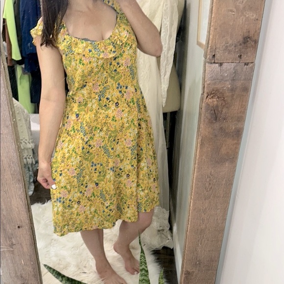 Old Navy Yellow Sundress Sleeveless Flutter Scoop size XLarge - Picture 2 of 7